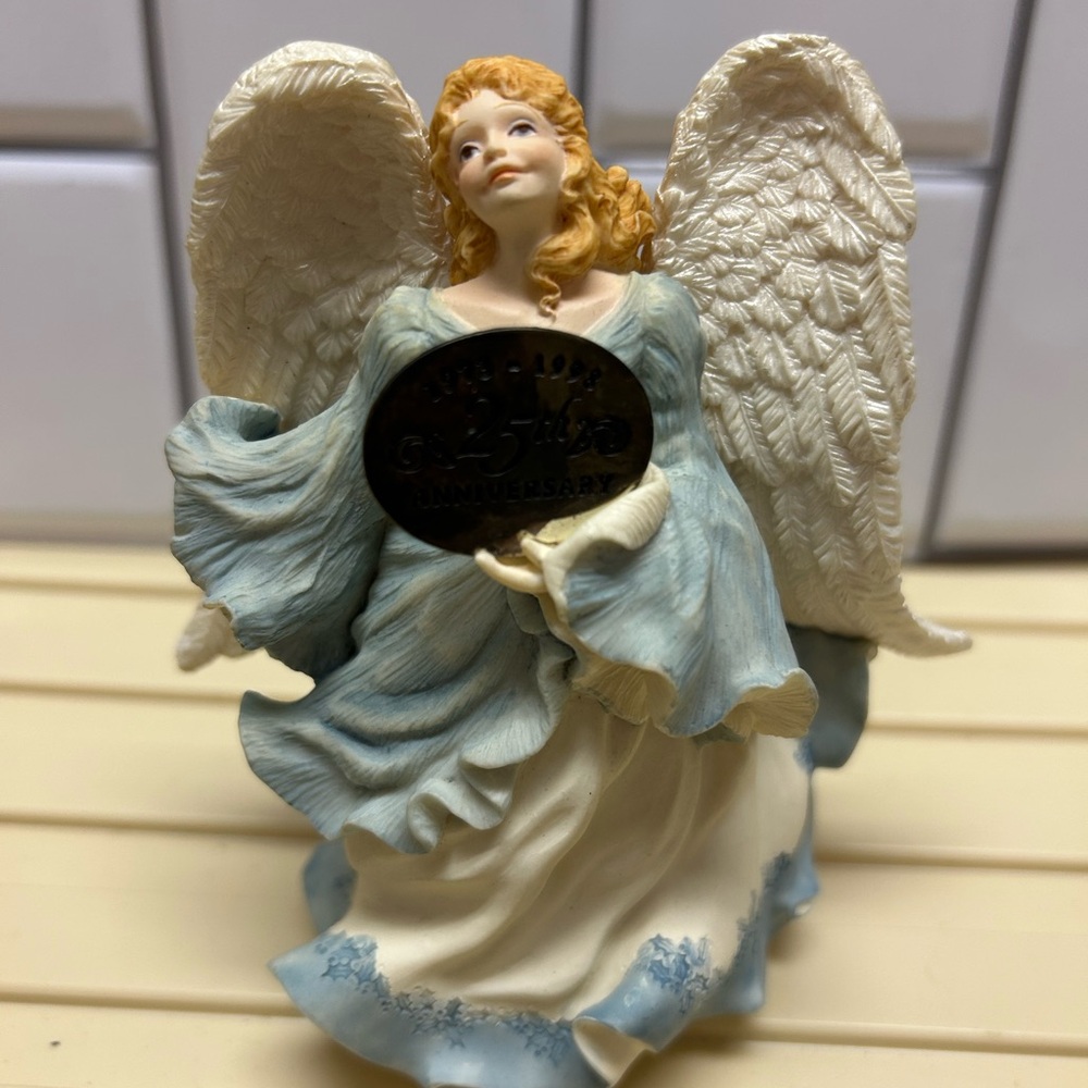 Hallmark Blue and Cream Angel Ornament